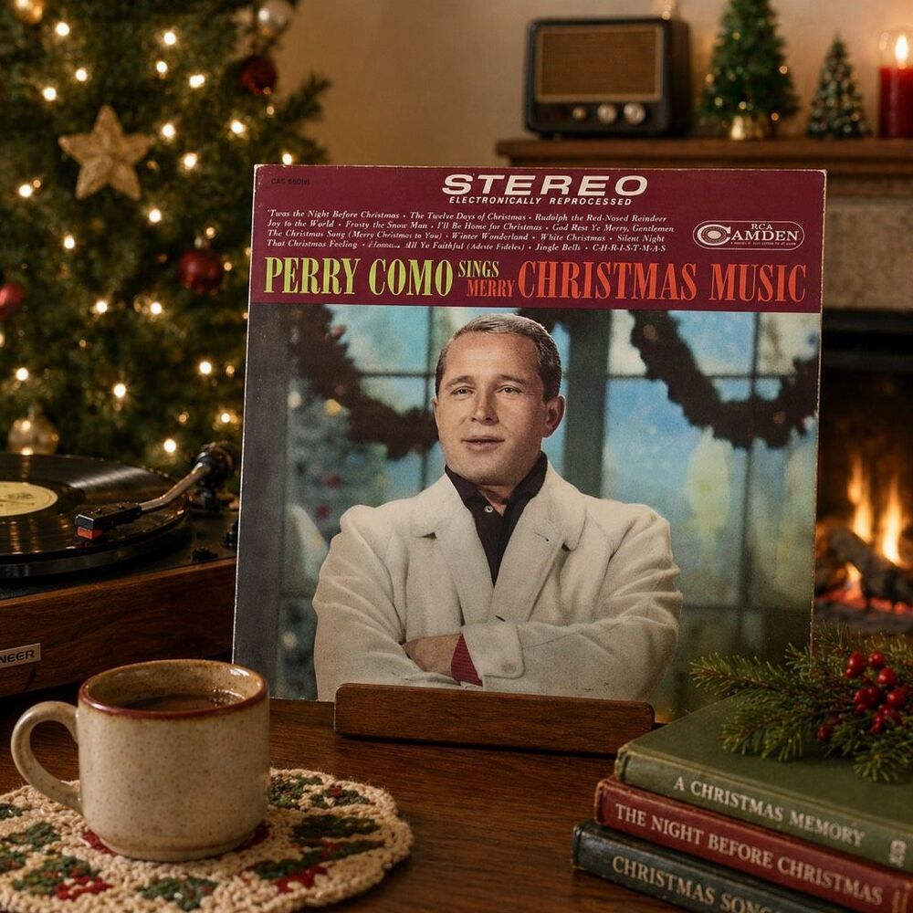 PERRY COMO SINGS MERRY CHRISTMAS ALBUM (VG+) CAS-660  VINYL LP RECORD